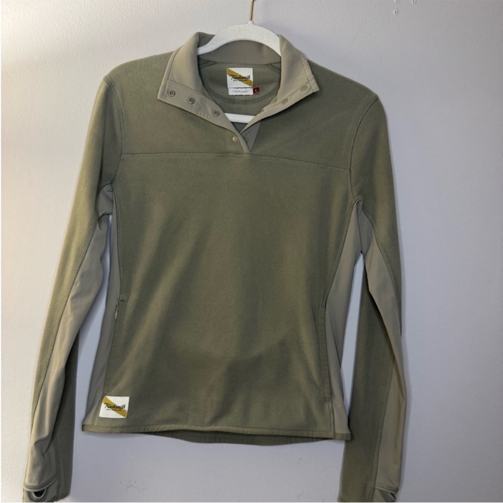Tracksmith Franklin Fleece 1/4 snap pullover women’s xs excellent
